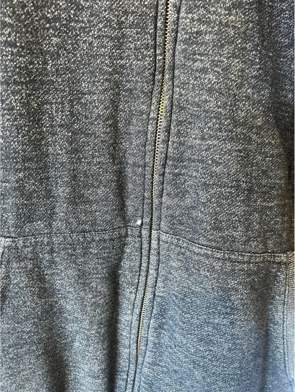 Quiksilver Men’s XXL Blue Heather Sherpa-Lined Full-Zip Hoodie Jacket